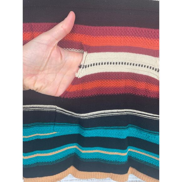 Cotton & Rye Western Popover Hooded Sweater Rodeo Southwestern Medium Cotton - Picture 4 of 8